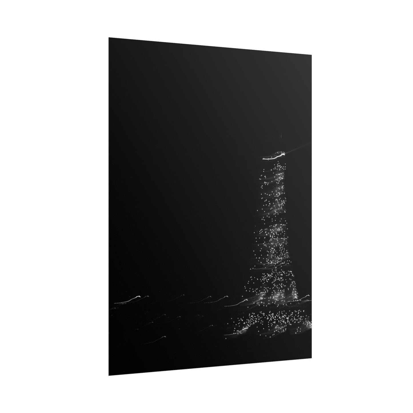 Eiffel Tower Poster BW