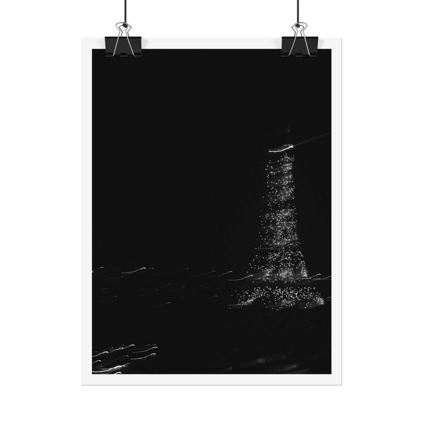 Eiffel Tower Poster BW