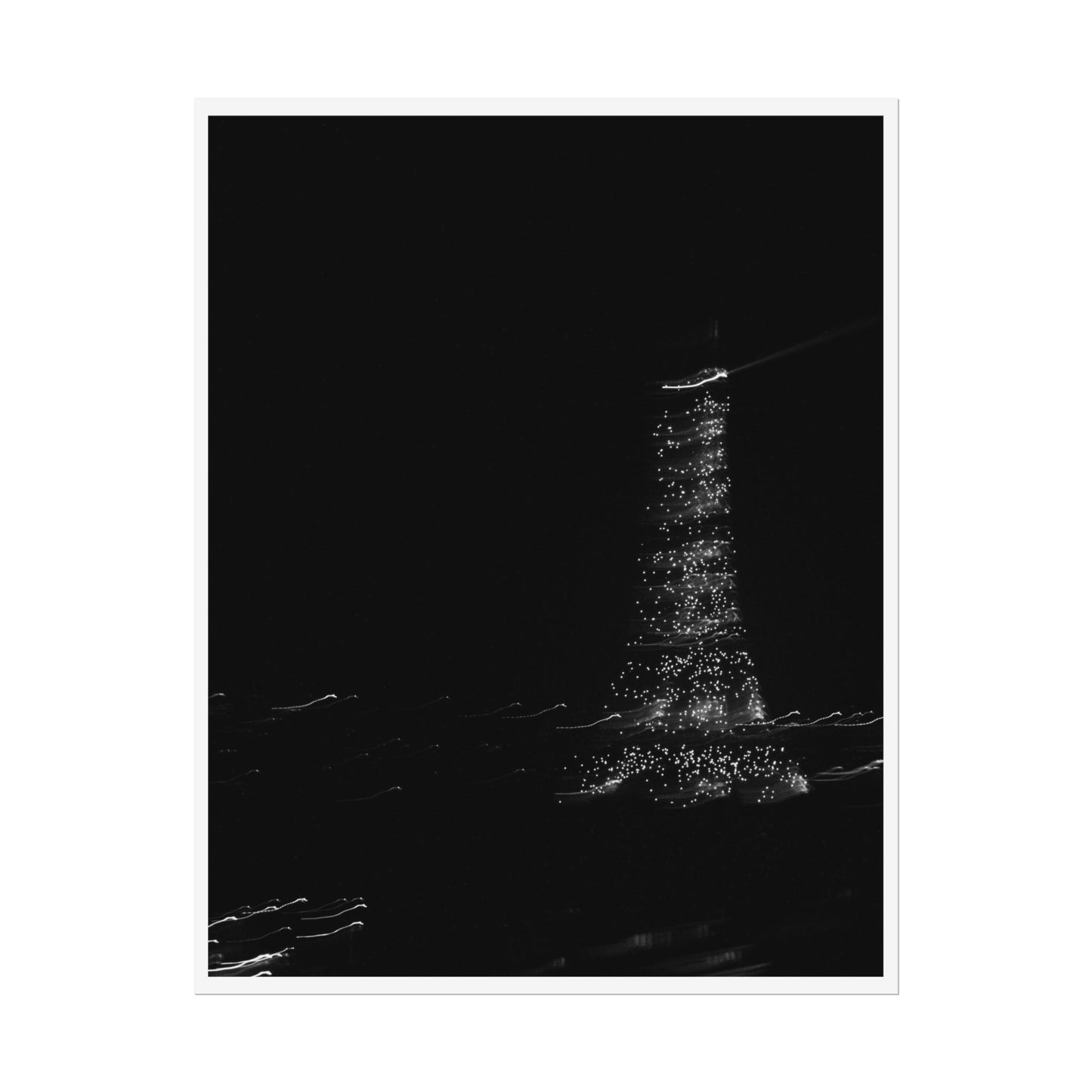 Eiffel Tower Poster BW