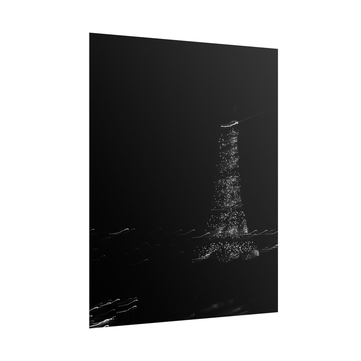 Eiffel Tower Poster BW