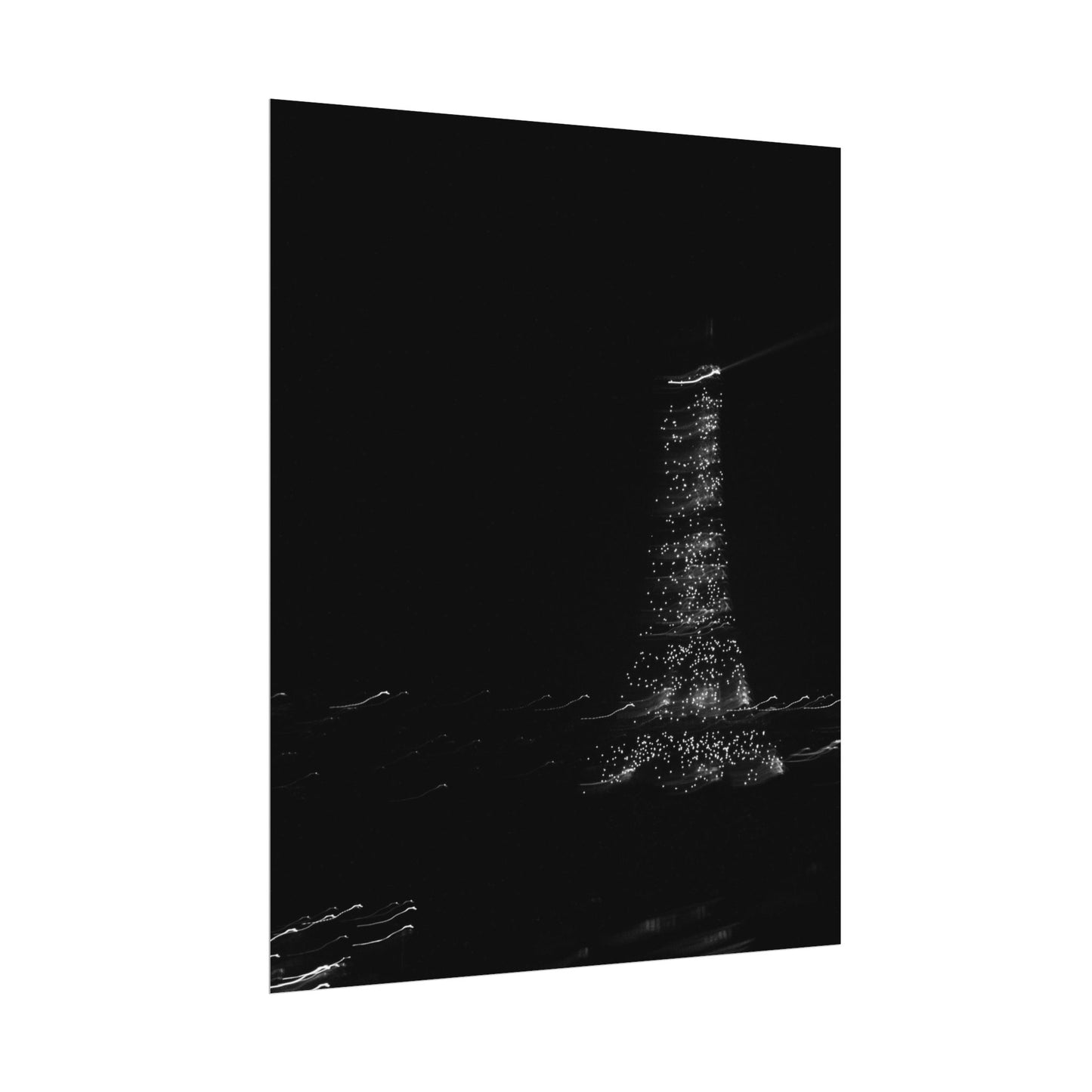 Eiffel Tower Poster BW