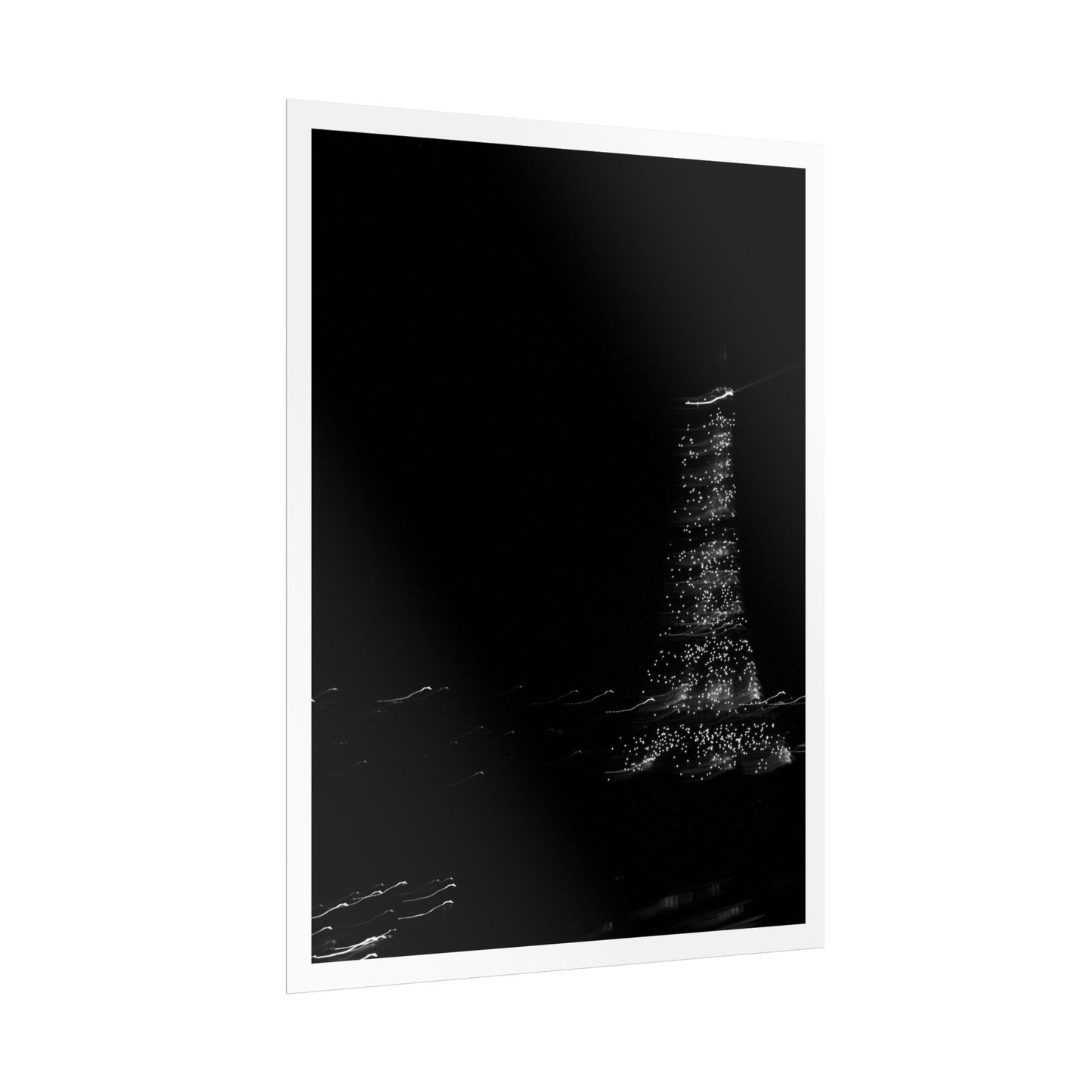 Eiffel Tower Poster BW