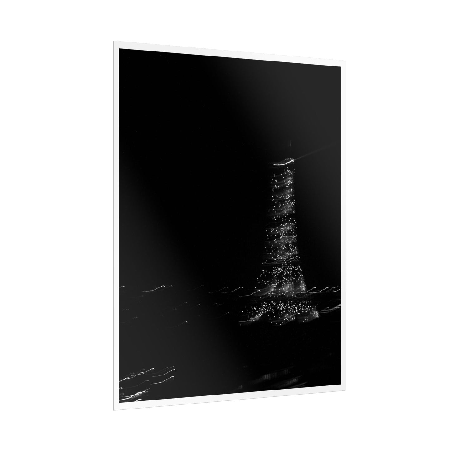 Eiffel Tower Poster BW
