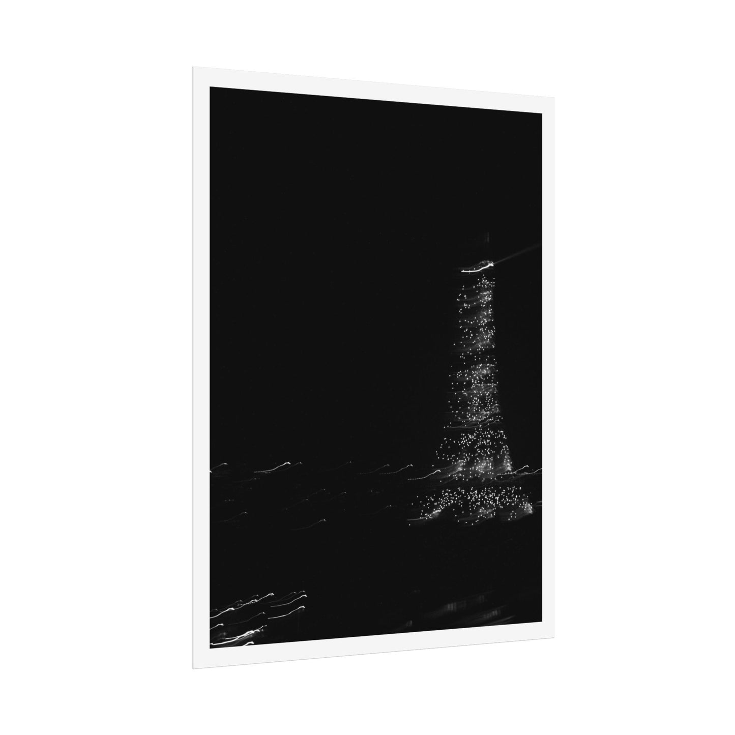 Eiffel Tower Poster BW