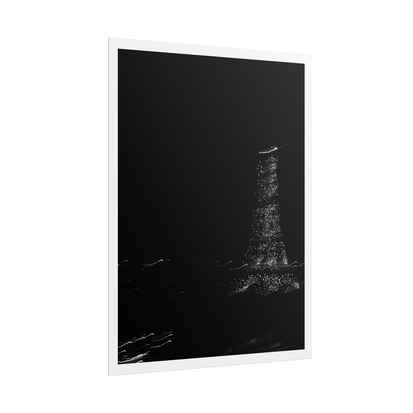 Eiffel Tower Poster BW