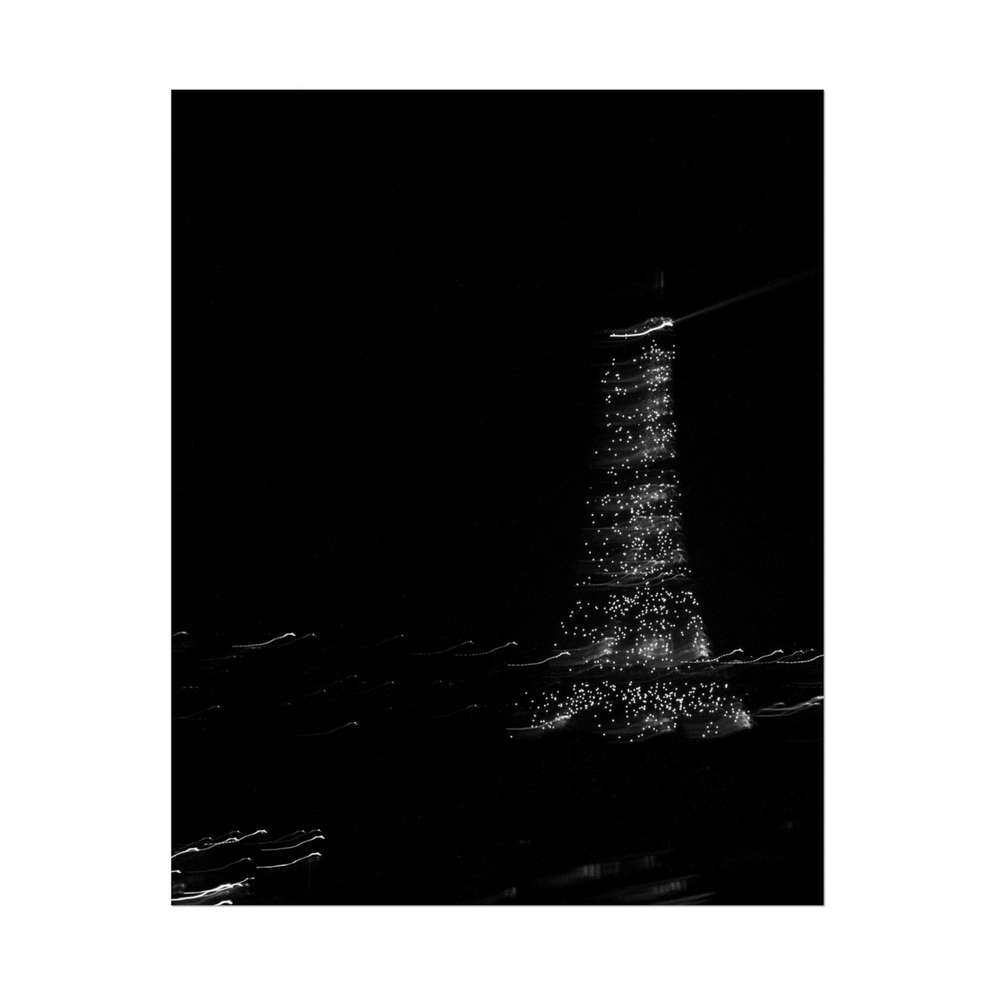 Eiffel Tower Poster BW