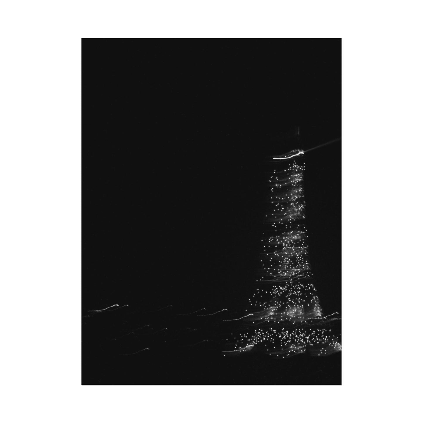 Eiffel Tower Poster BW