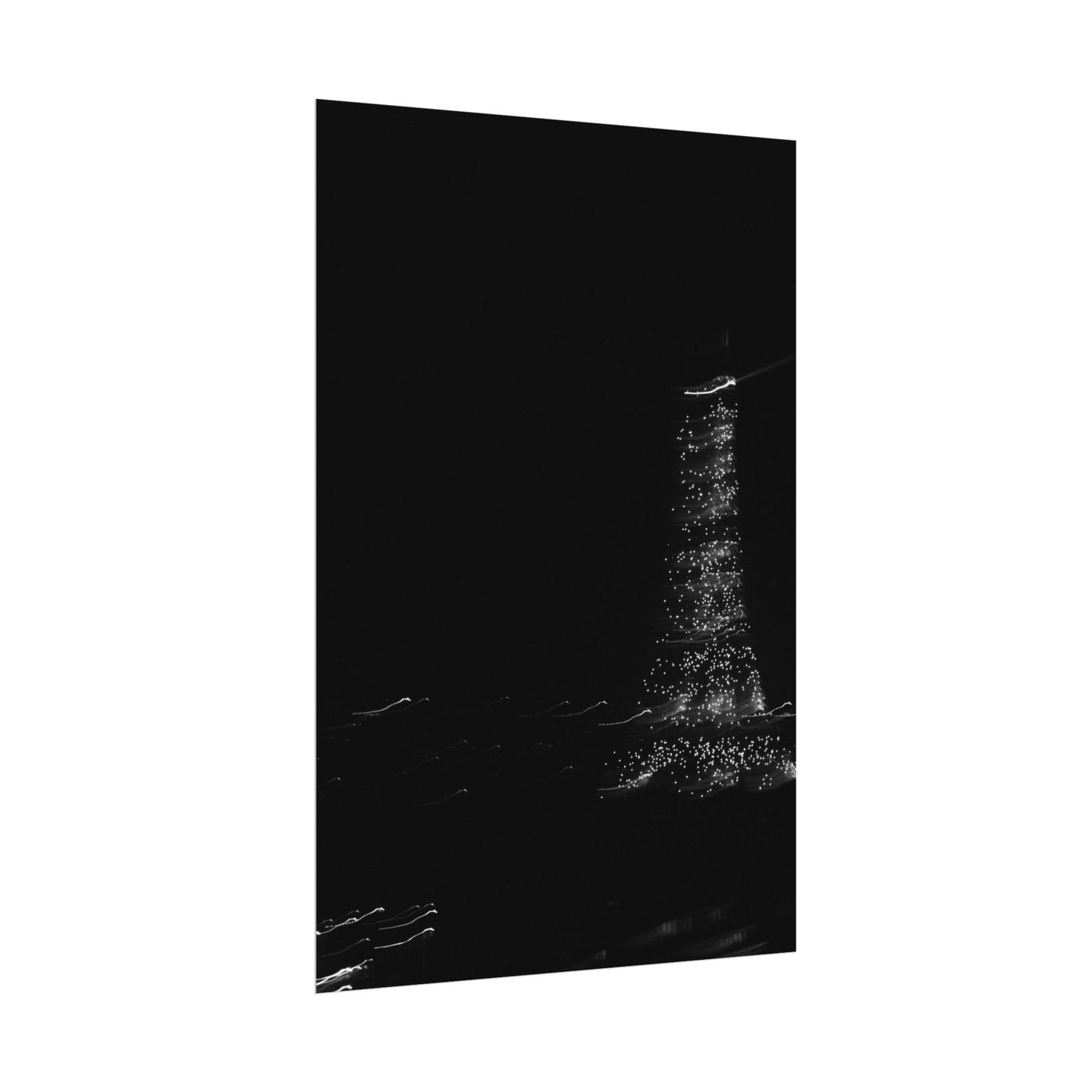 Eiffel Tower Poster BW