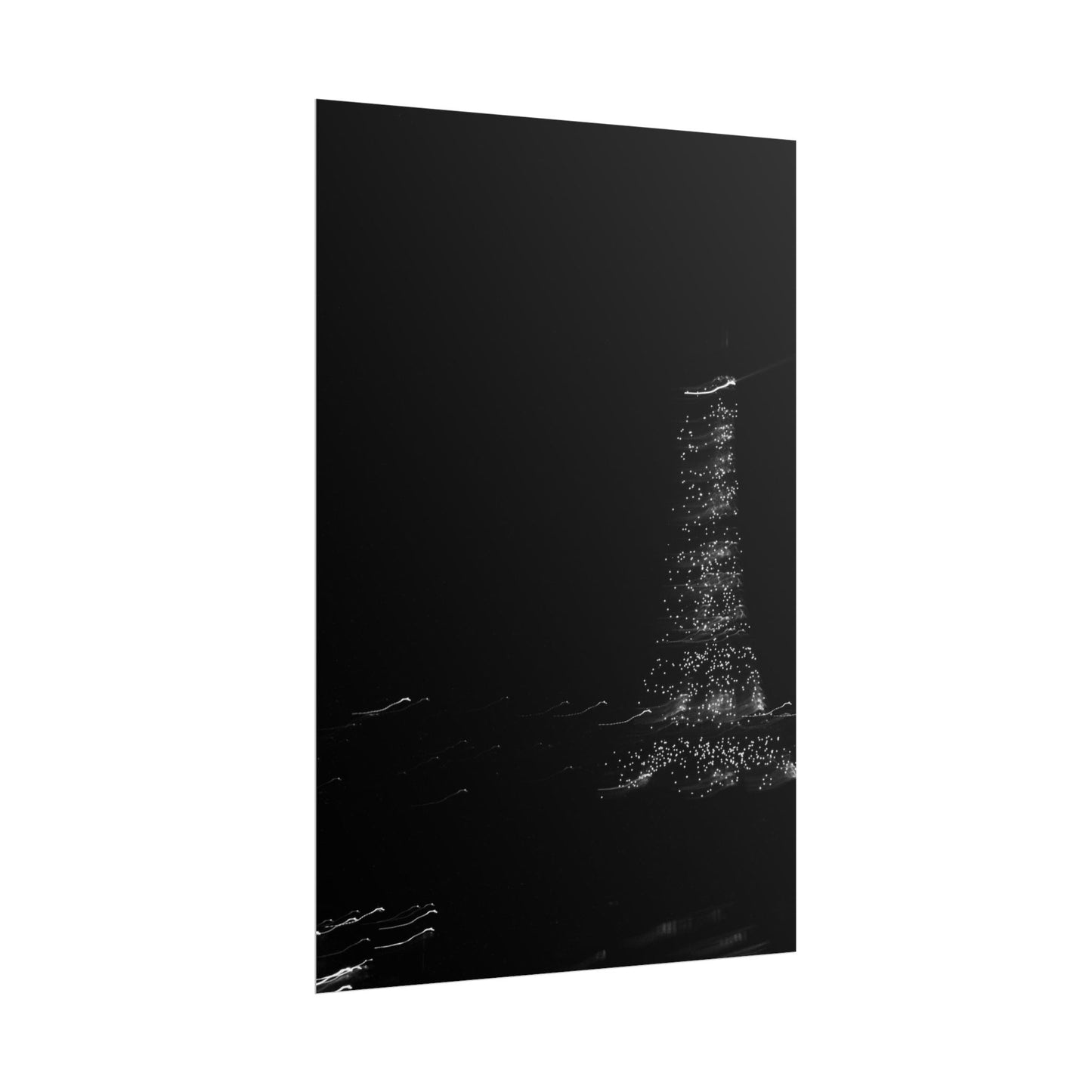 Eiffel Tower Poster BW