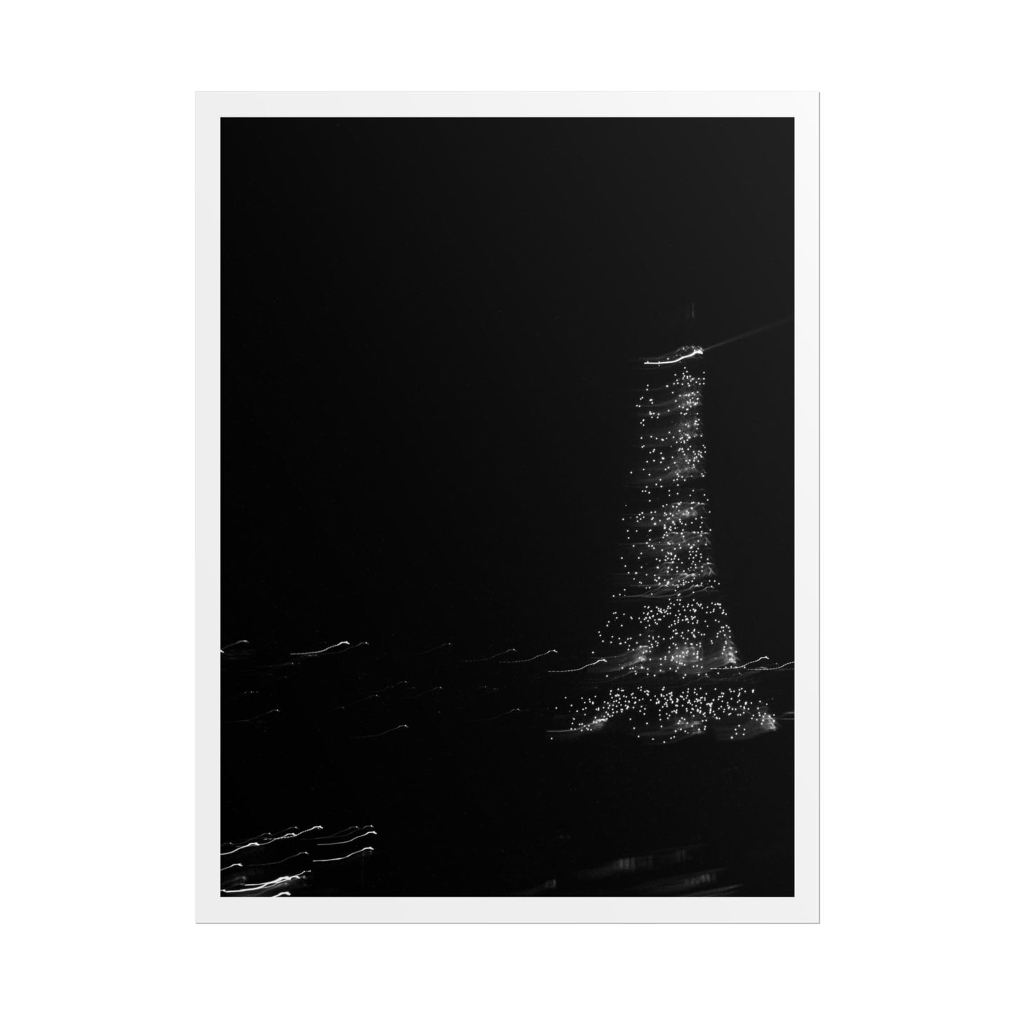Eiffel Tower Poster BW
