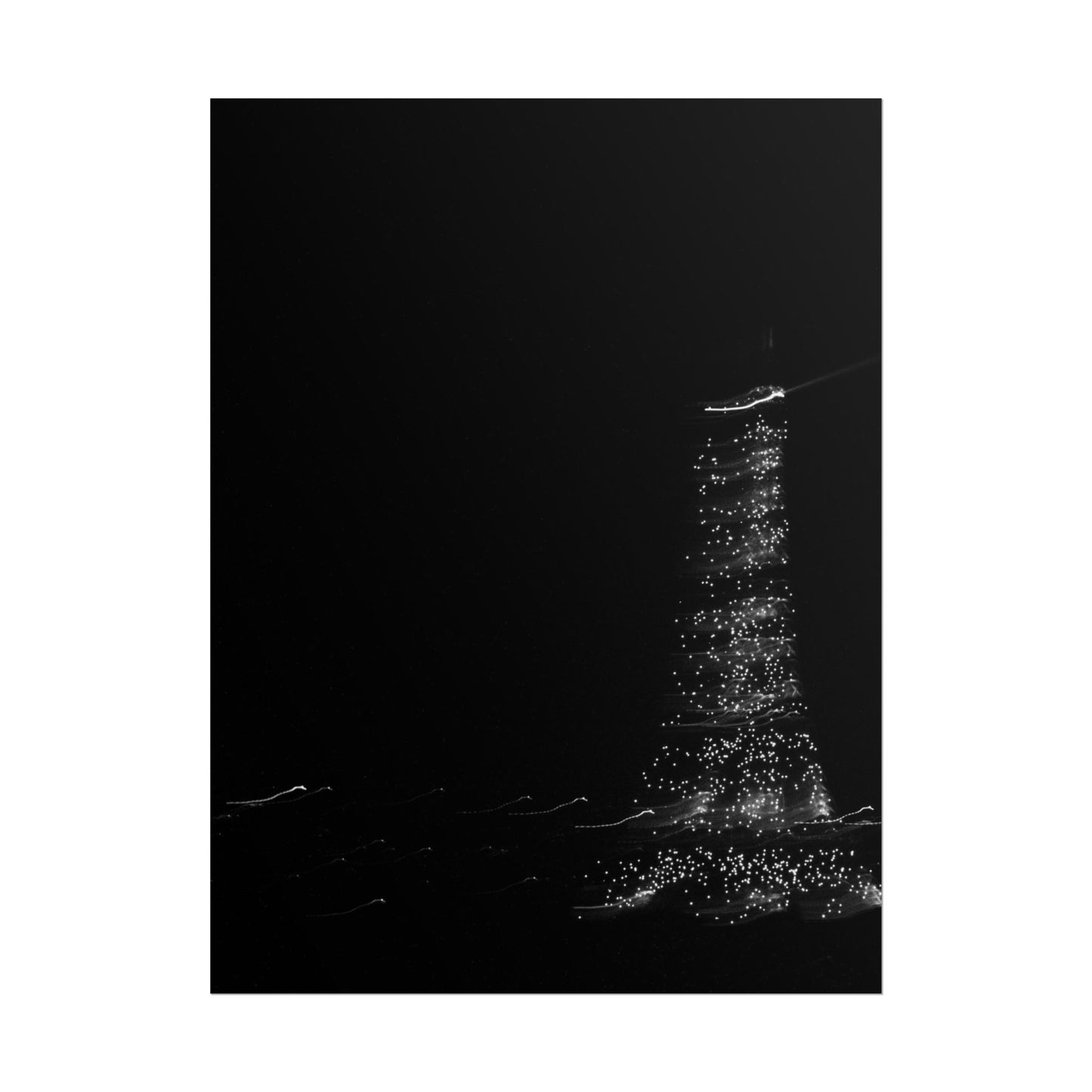 Eiffel Tower Poster BW