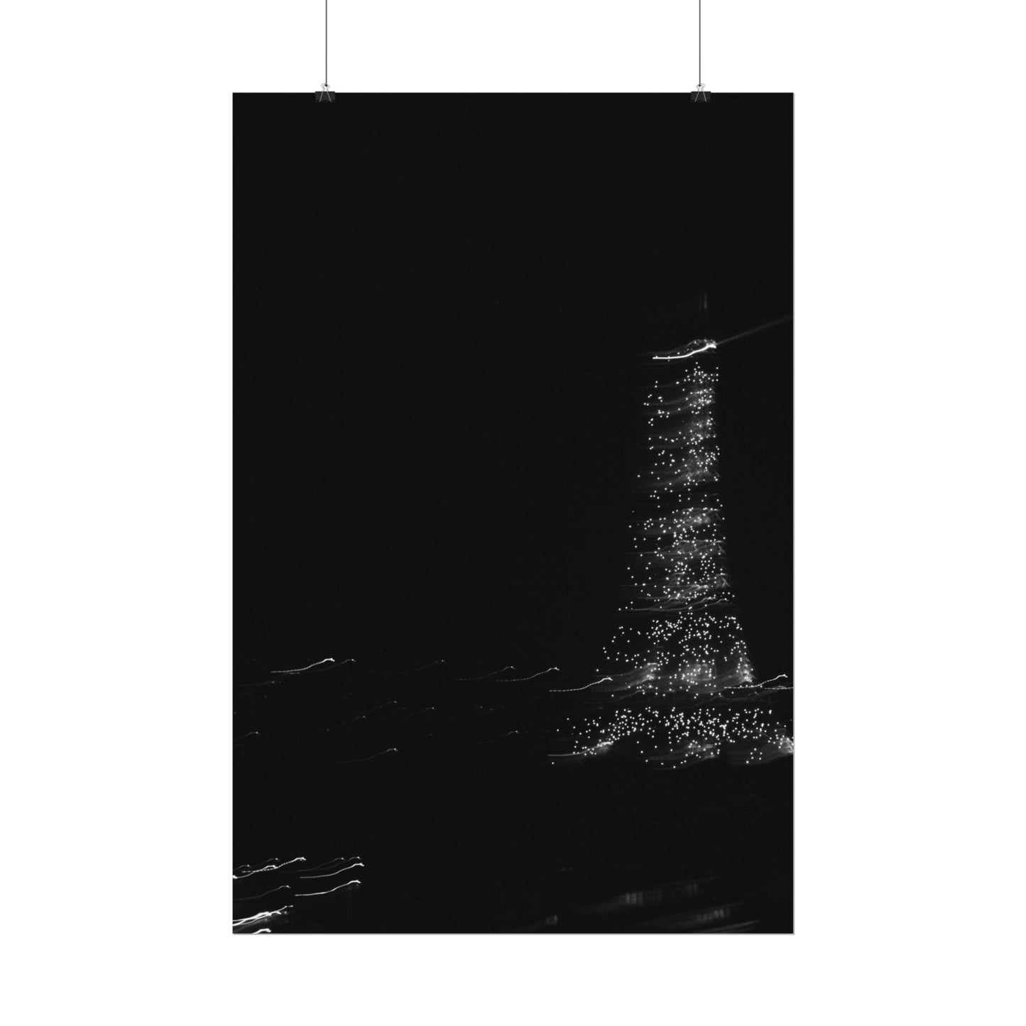 Eiffel Tower Poster BW