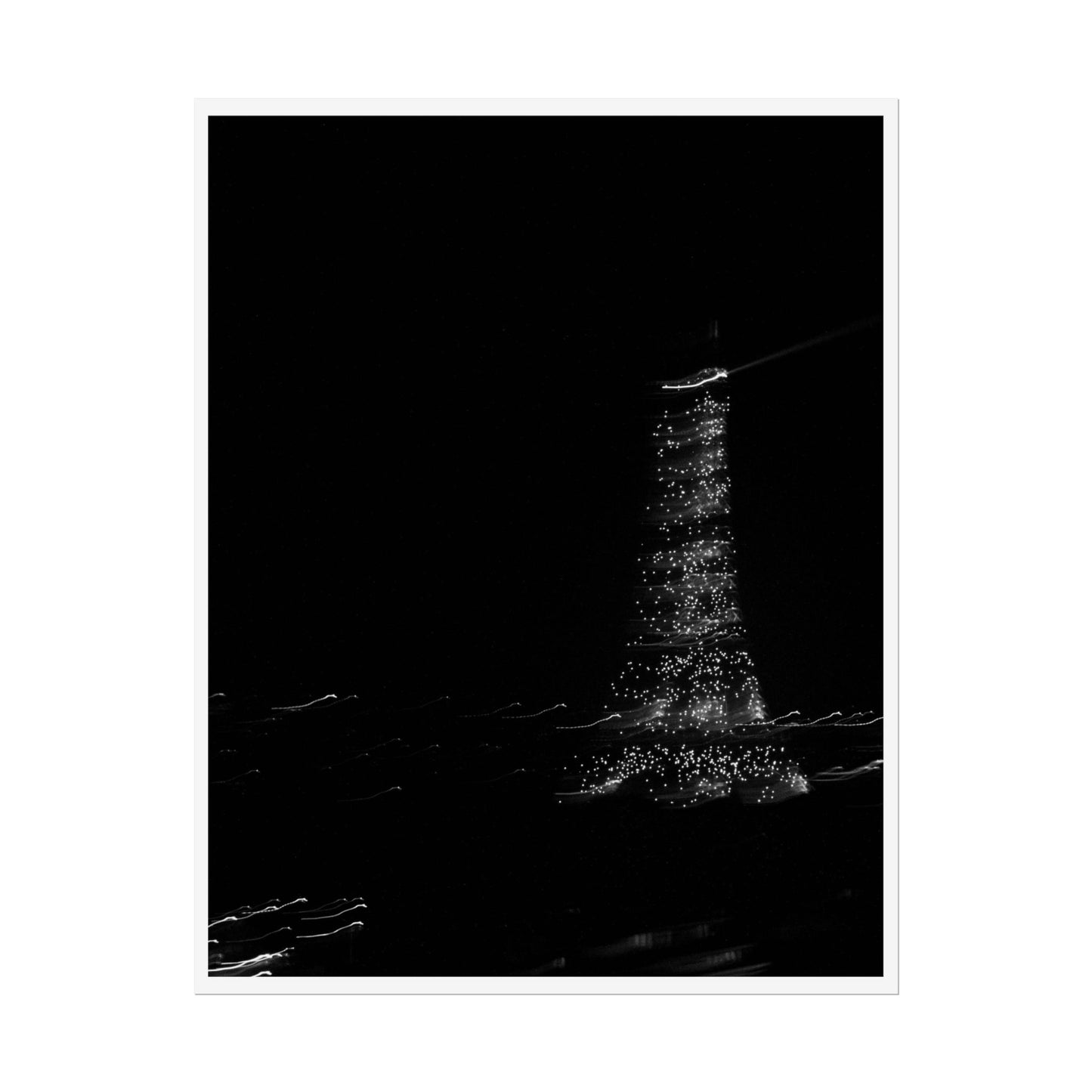 Eiffel Tower Poster BW