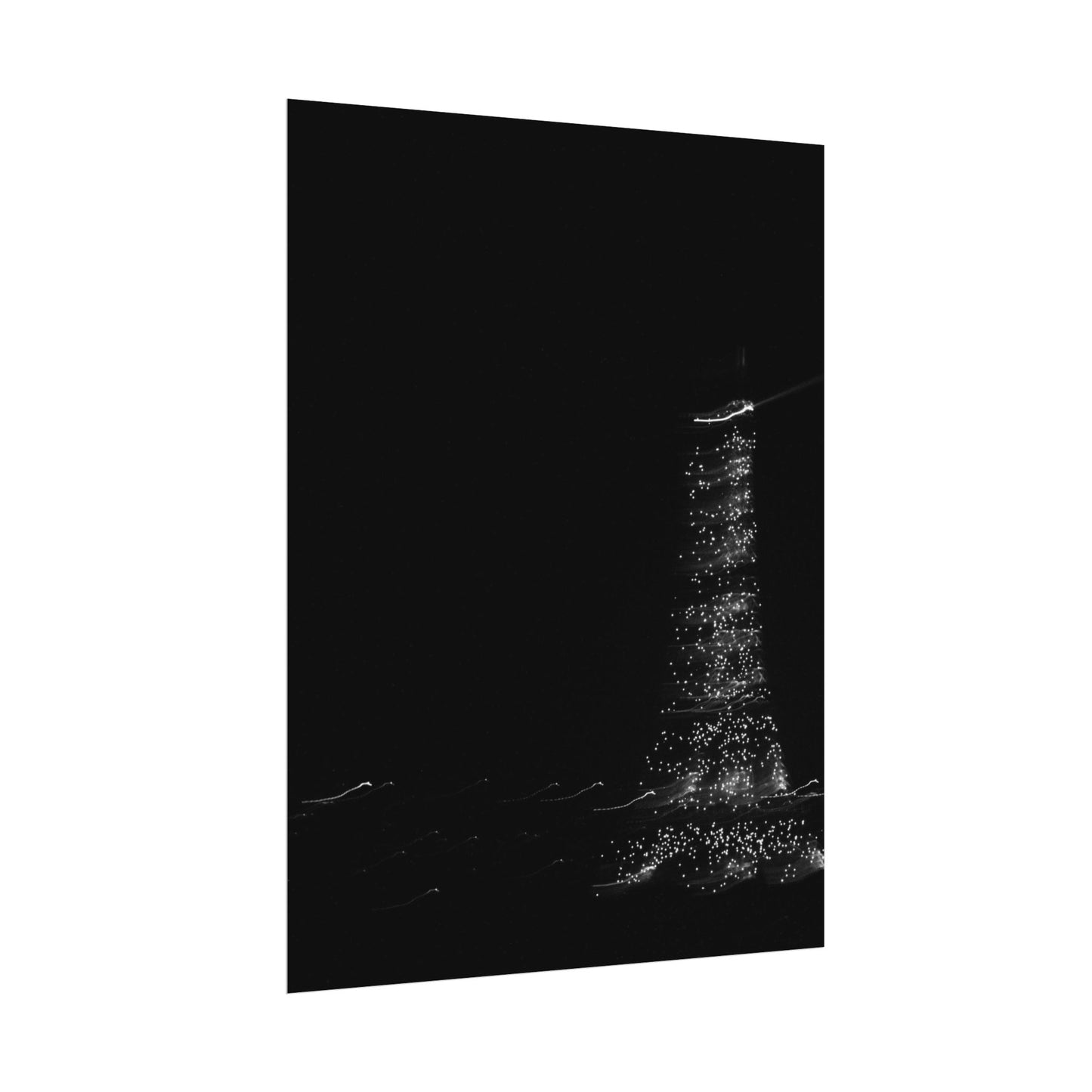 Eiffel Tower Poster BW