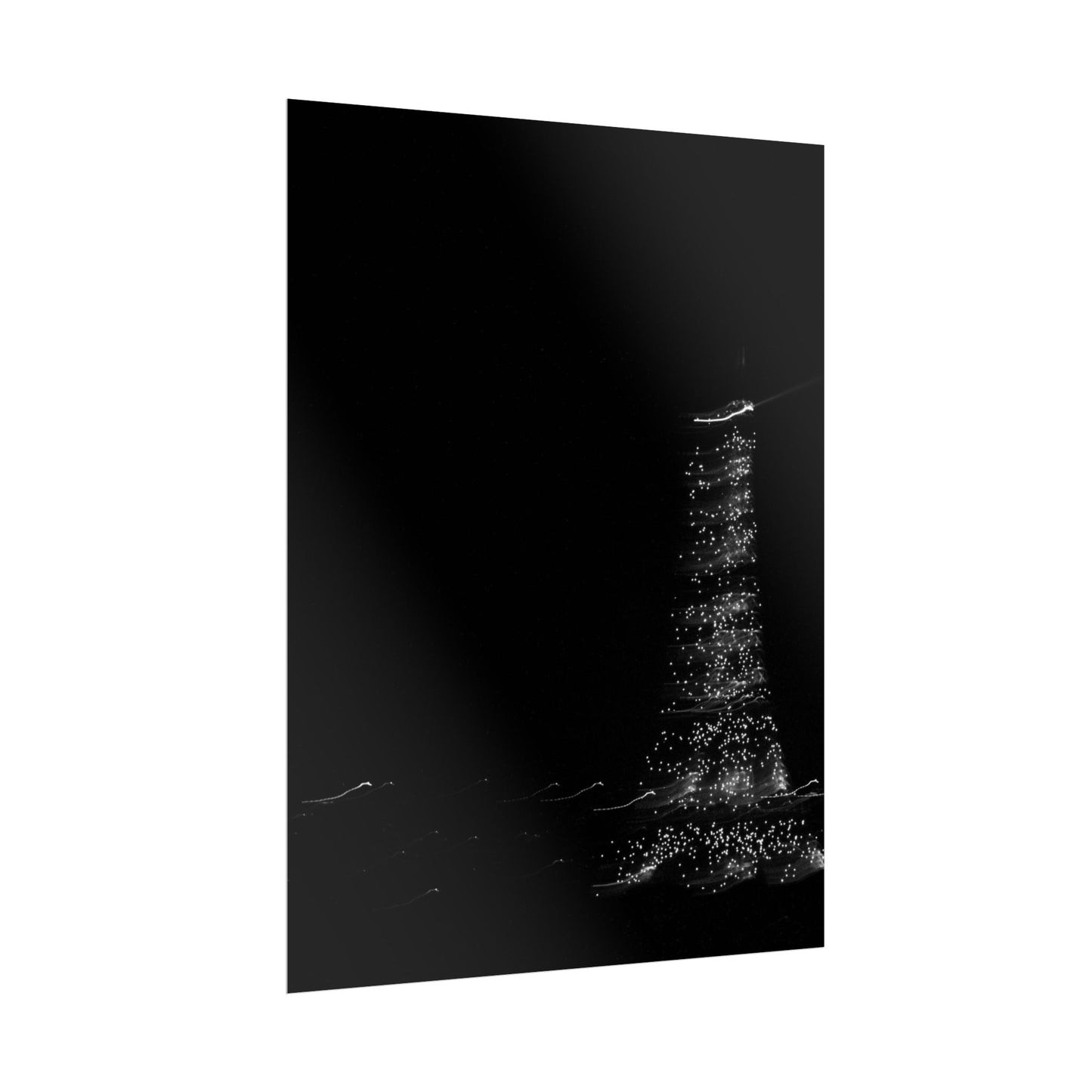 Eiffel Tower Poster BW