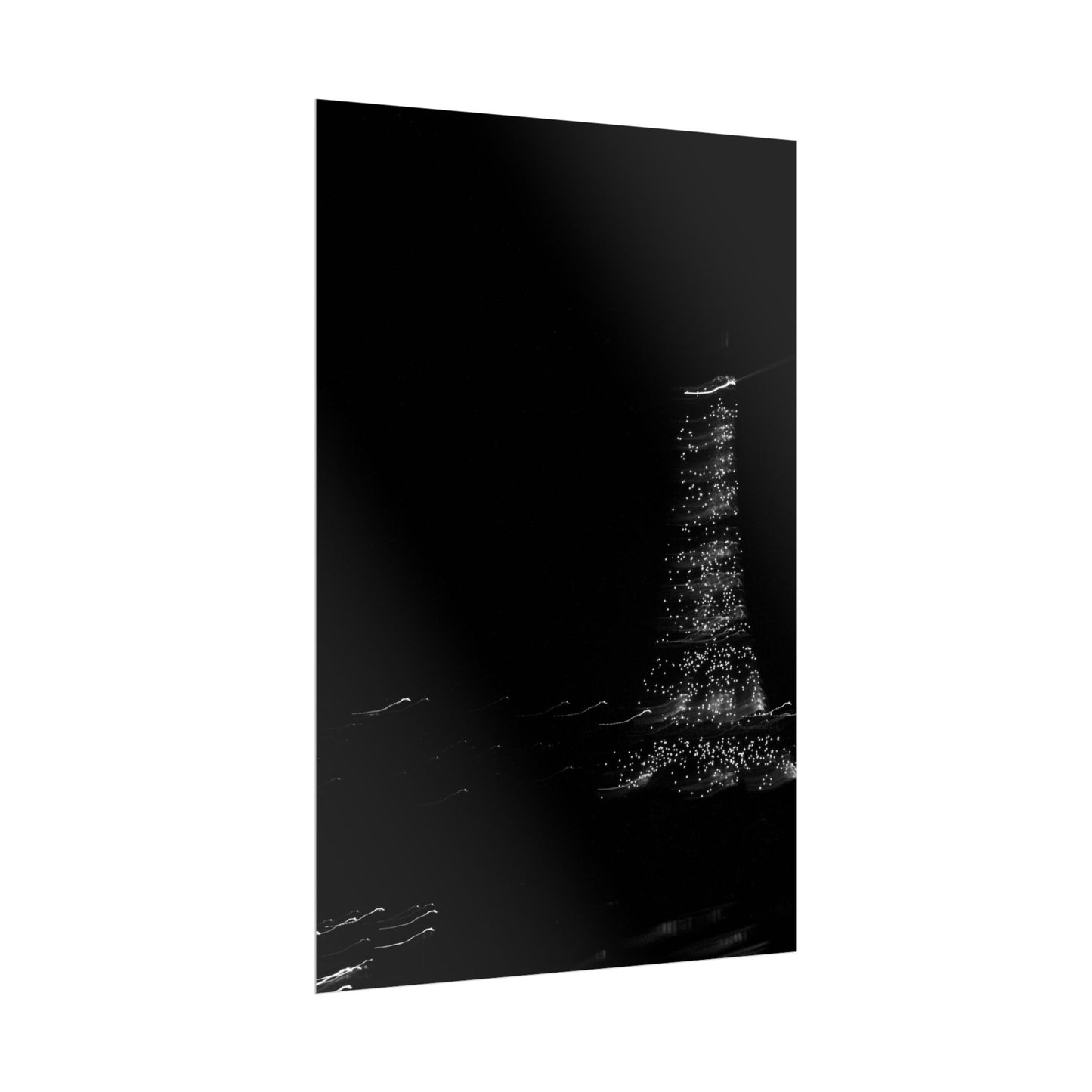 Eiffel Tower Poster BW