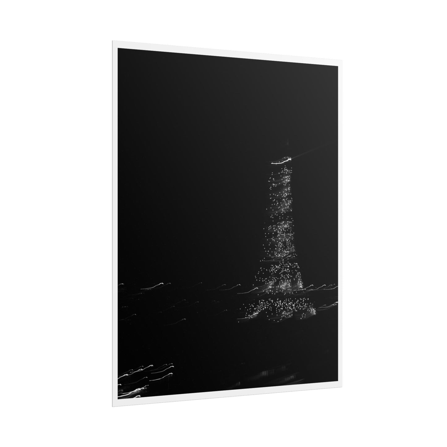 Eiffel Tower Poster BW