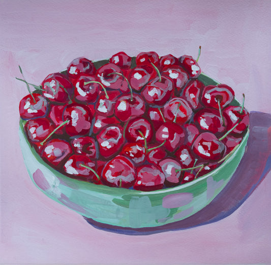 Cherries in Gouache