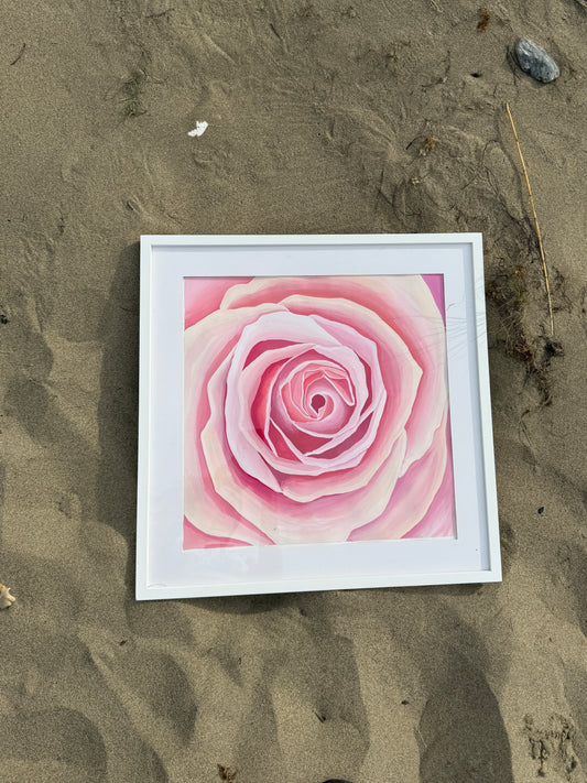Square Rose Painting