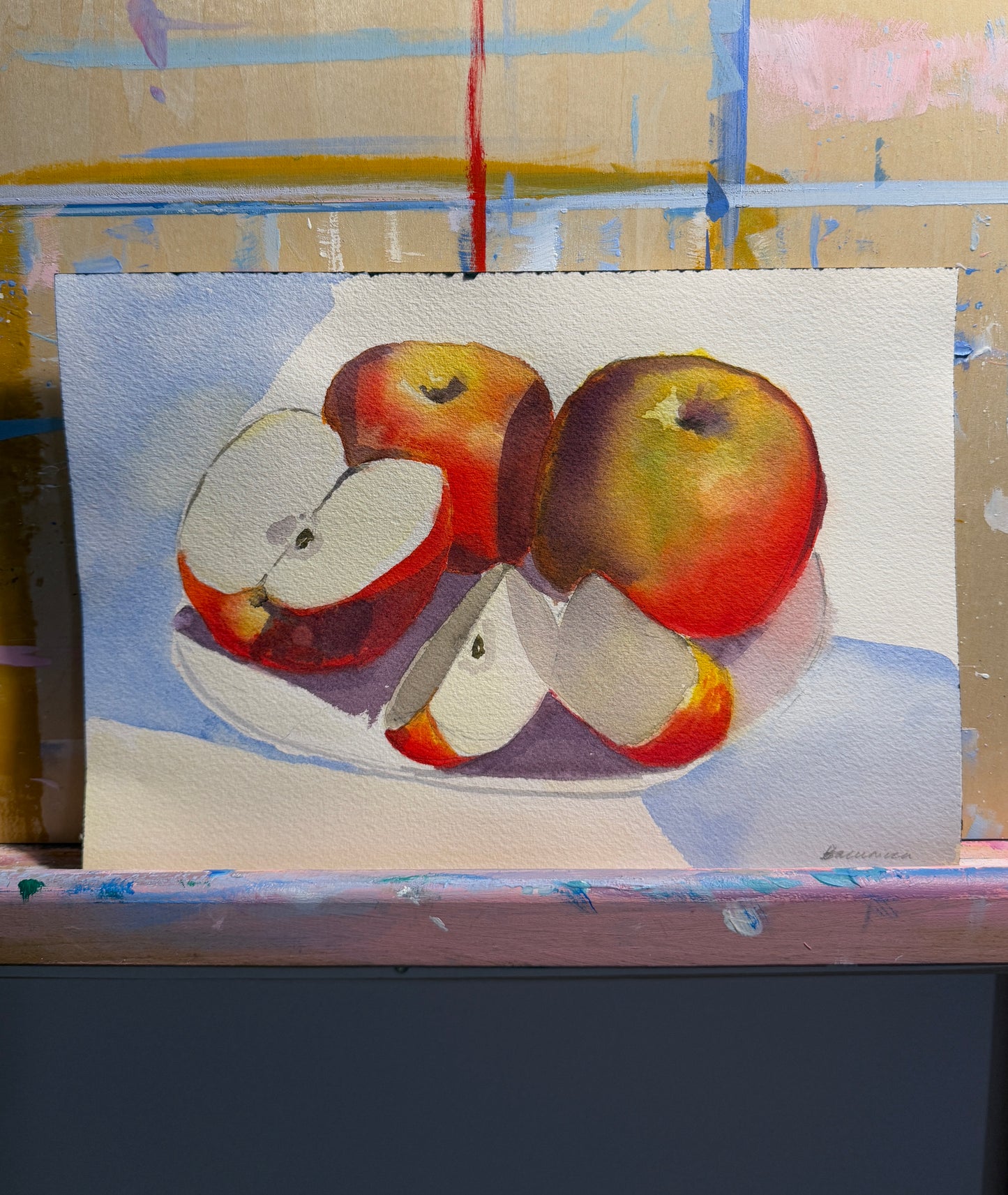 Red Apples Watercolor